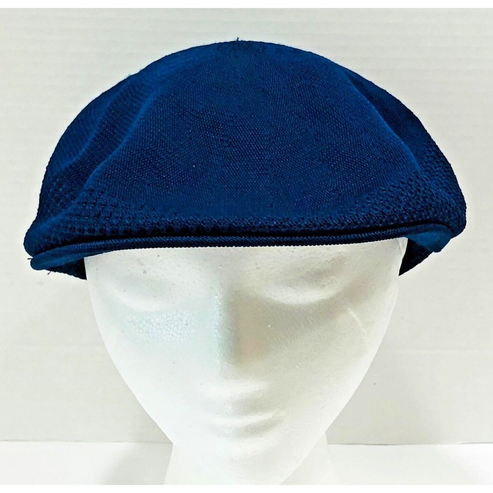 VTG Knit Deer Track Golf Resort Newsboy Cap Jockey Hat Derby Cap‎ USA Navy XL